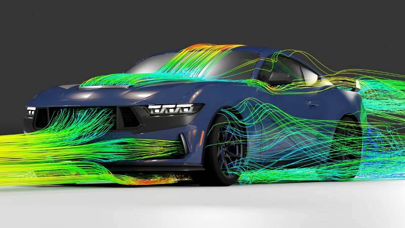 Aero First: New 322 km/h Wind Tunnel Treadmill Helped Design Mustang Dark Horse – the Most Aerodynamic, Track-capable Mustang Ye