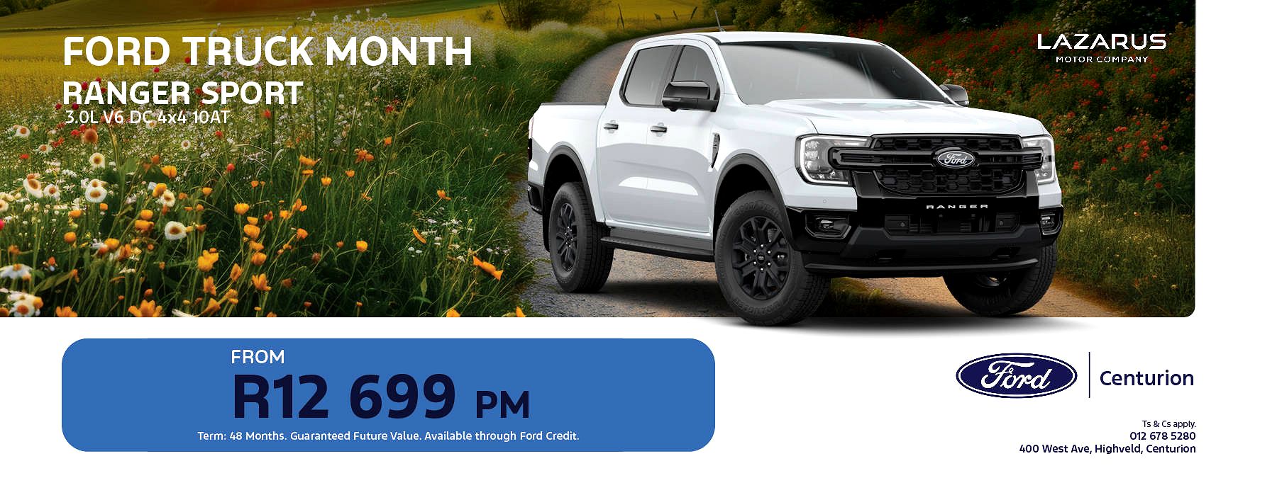 Ford Ranger 3.0D V6 D/C 4X4 A/T