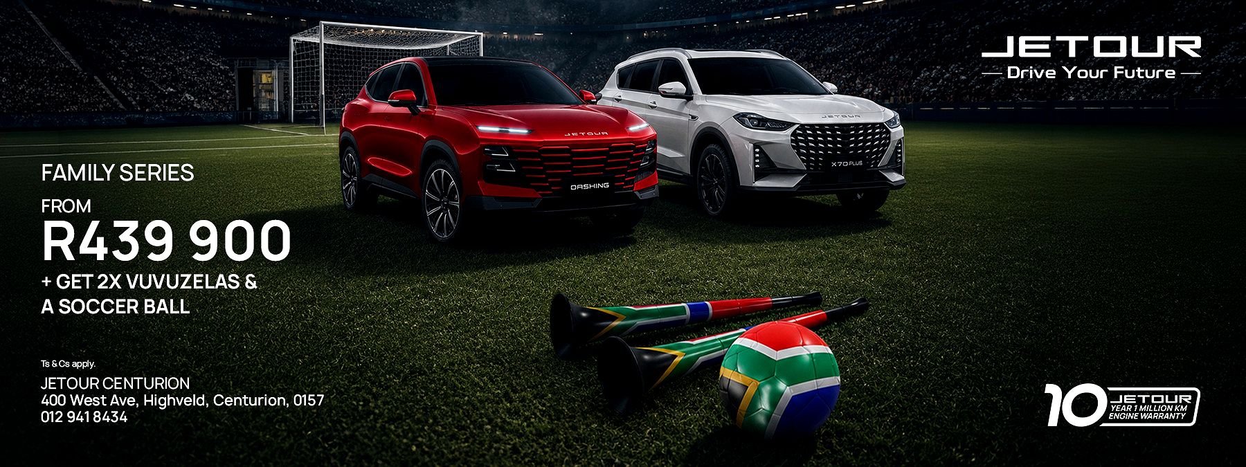 Get 2x Vuvuzelas & A Soccer ball