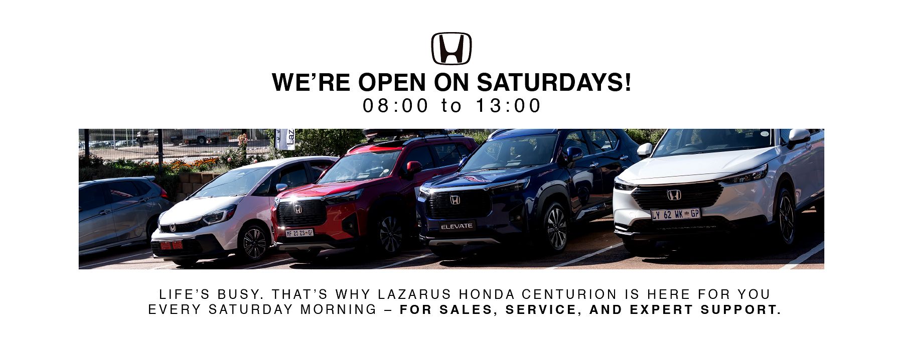 We're Open on Saturdays!