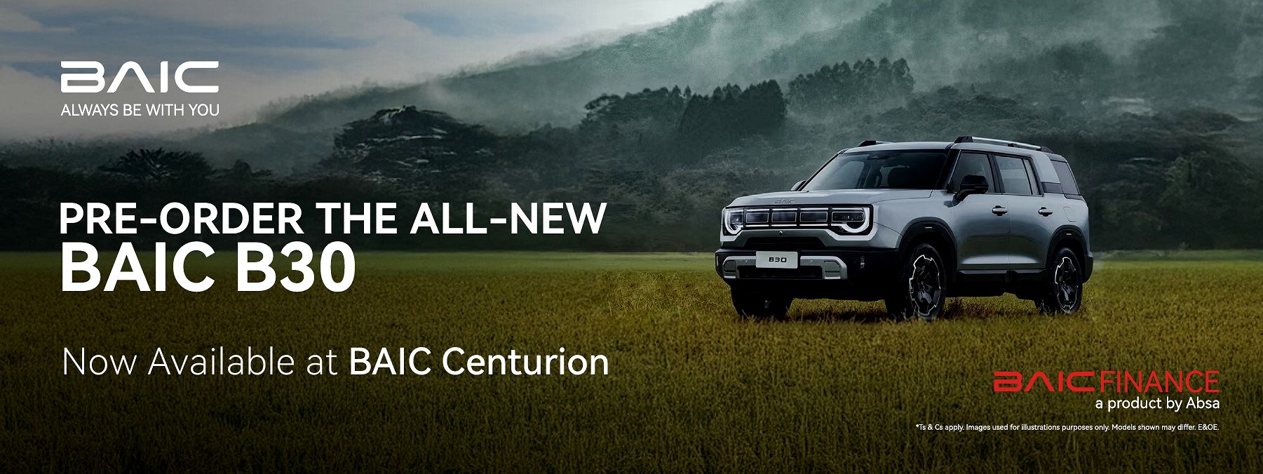 Pre-Order the All-New BAIC B30