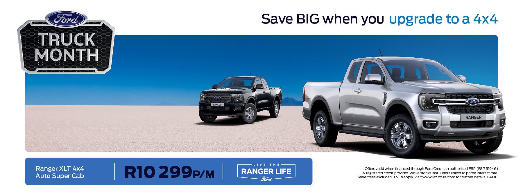Save BIG when you Upgrade to a 4x4