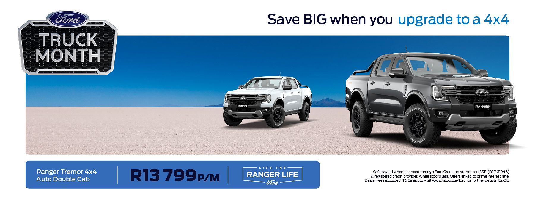 Save BIG when you Upgrade to a 4x4